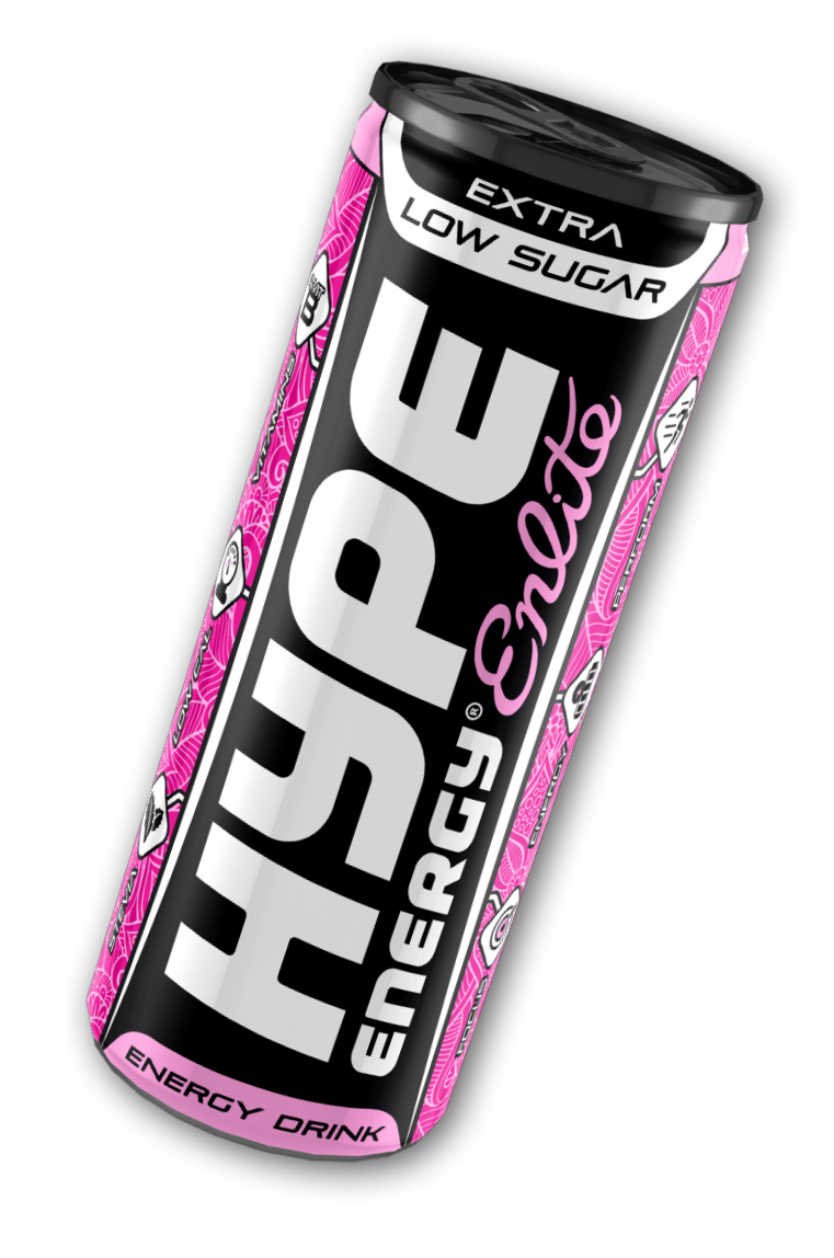 Hype’s energy drink Enlite in a can.