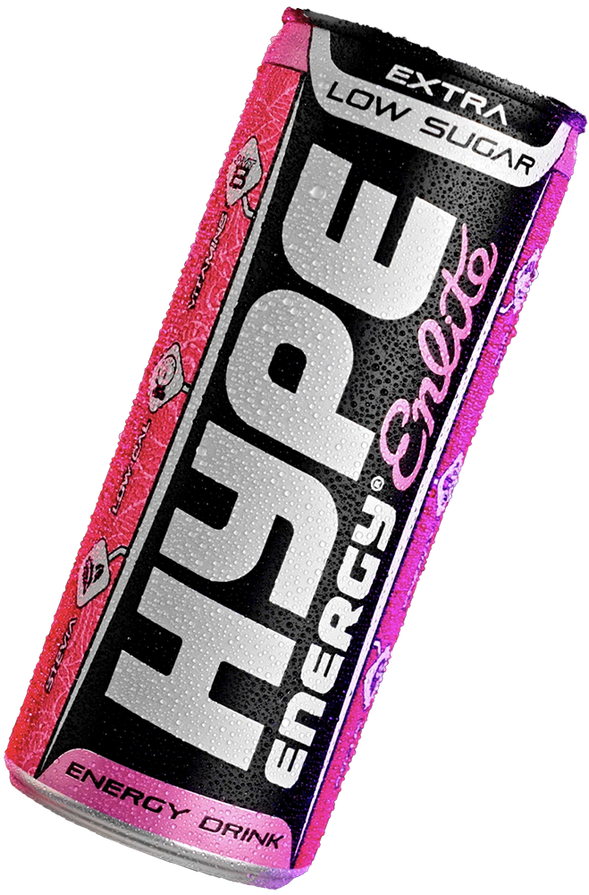 Hype’s energy drink Enlite in a can.