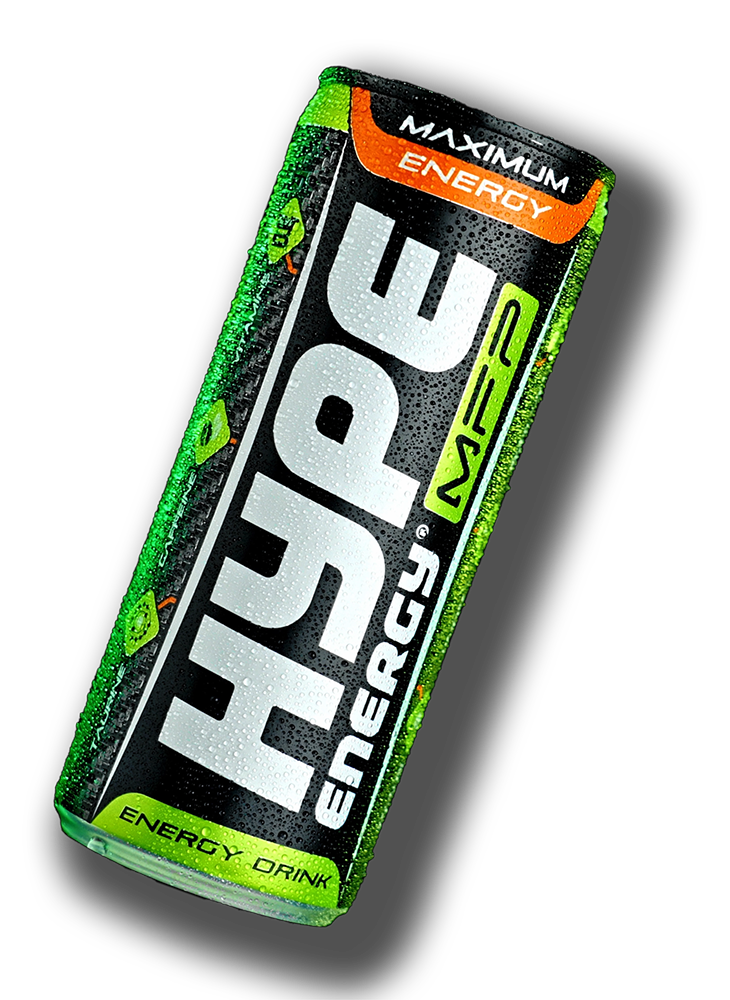 Hype’s energy drink MFP, in a can.