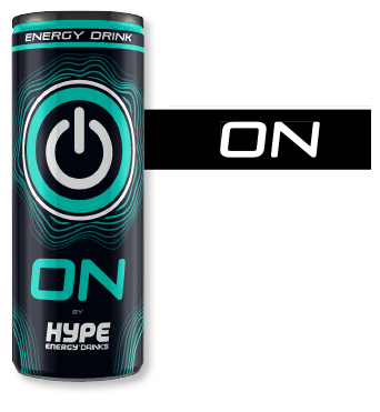 Hype’s ON energy drink in a can.