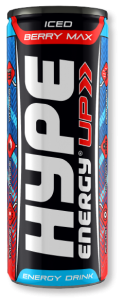 Hype’s energy drink Up with Berry flavoured, in a can.