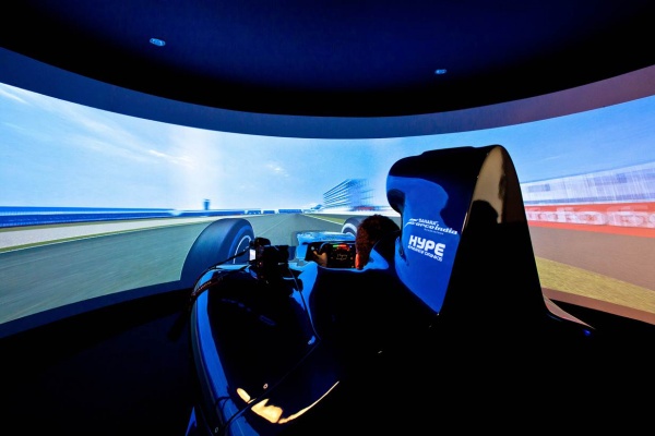 Formula one simulator.